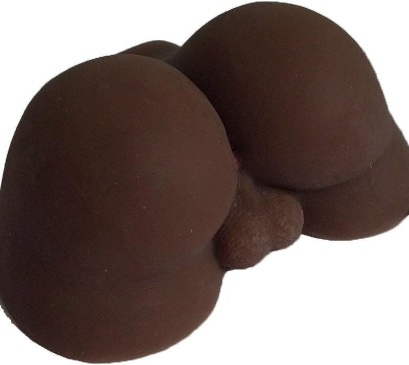 Male Masturbator Full Silicone Black Man Butt Ass with Testicles and Anal Holes Sex Doll for Male&Gay