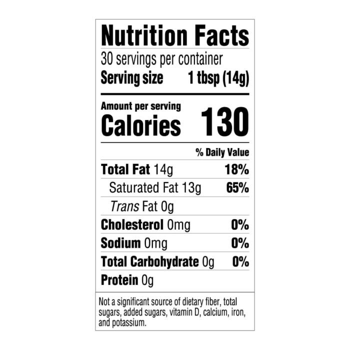 Amazon Fresh, Organic Virgin Coconut Oil, 15 Fl Oz (Previously Happy Belly, Packaging May Vary) - Image 3