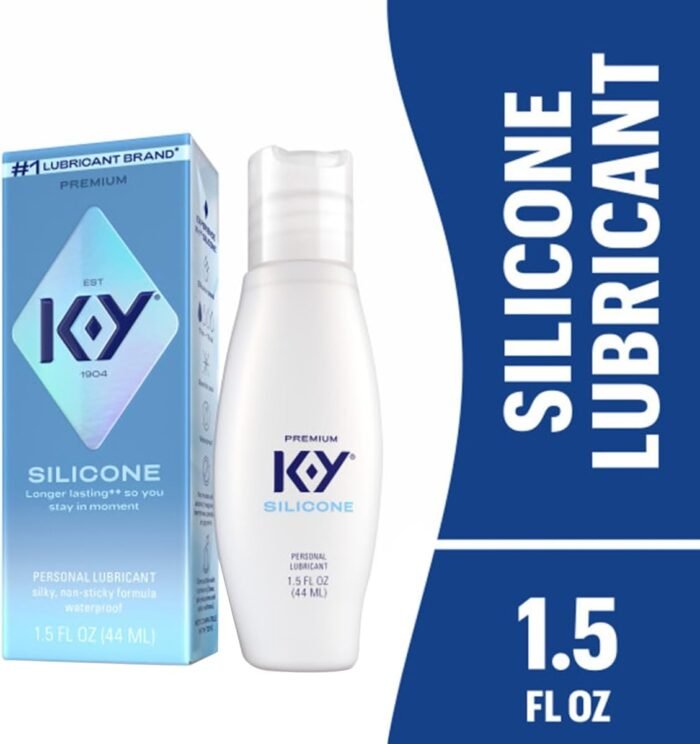K-Y True Feel Long Lasting Silky Silicone-Based Formula 1.5 Fl Oz. Personal Lubricant for Men, Women and Couples, Safe to Use with Condoms (3 Pack) - Image 2