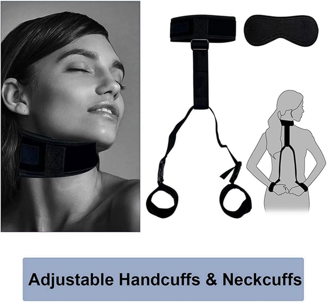 Bondaged Kits Adult Bed Restraint Sex Bonding Straps for Couples Adjustable Wrist Ankle Cuffs Sex Hand Ties for Adult Play Women Restraints Spreaders Bar Legs and Arms for Bedroom Toys Sweater - Image 2