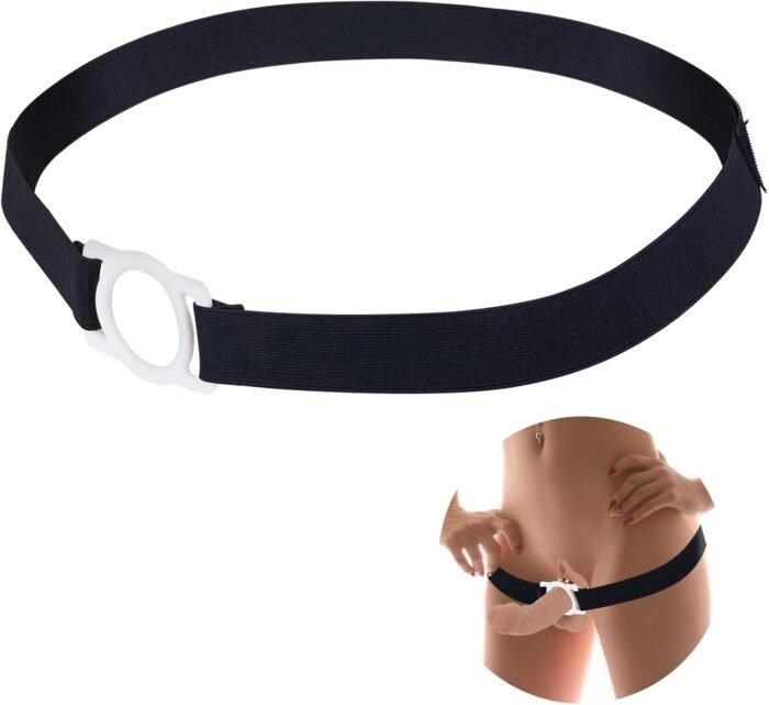 Elasticity Strap for All Size Strapless Dildo Vibrator, Velcro strap For Double-end Dildo, Plastic Ring for strap On Dildo, Adult Sex Toys for Female Women Lesbian(Without dildo)