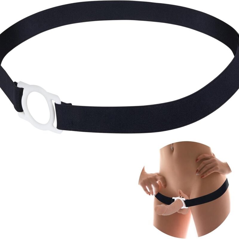 Elasticity Strap for All Size Strapless Dildo Vibrator, Velcro strap For Double-end Dildo, Plastic Ring for strap On Dildo, Adult Sex Toys for Female Women Lesbian(Without dildo)