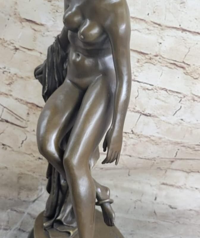 Handcrafted Genuine Bronze Sculpture Sale Art Girl Nude Decor Art Erotic Sexy décor Gift Handmade by Bronze Finery