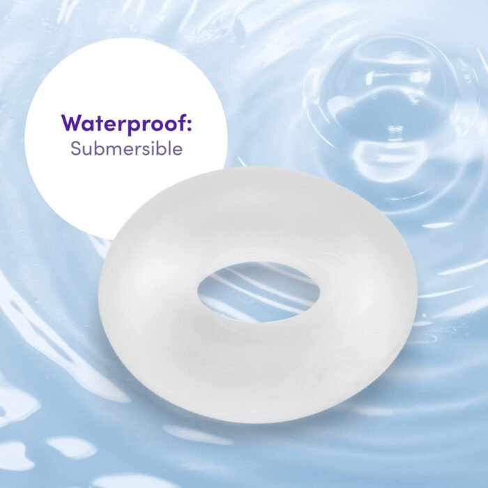 Lovehoney Donut Cock Ring - Ultra Thick Stretchy Penis Ring - Snug & Comfortable - Waterproof - Clear - Image 4