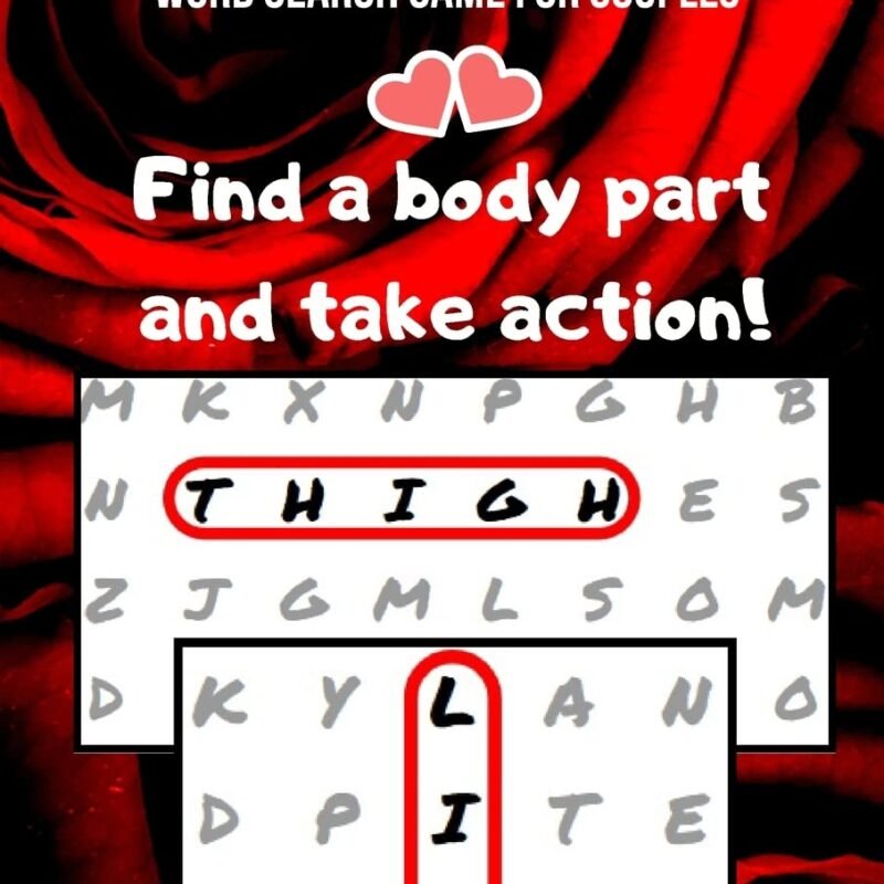 Valentine's Day Game for Couples: Word Search Challenge for Adults | Naughty Foreplay | Large Print | Romantic Puzzle Book | for Boyfriend, Girlfriend, Husband or Wife