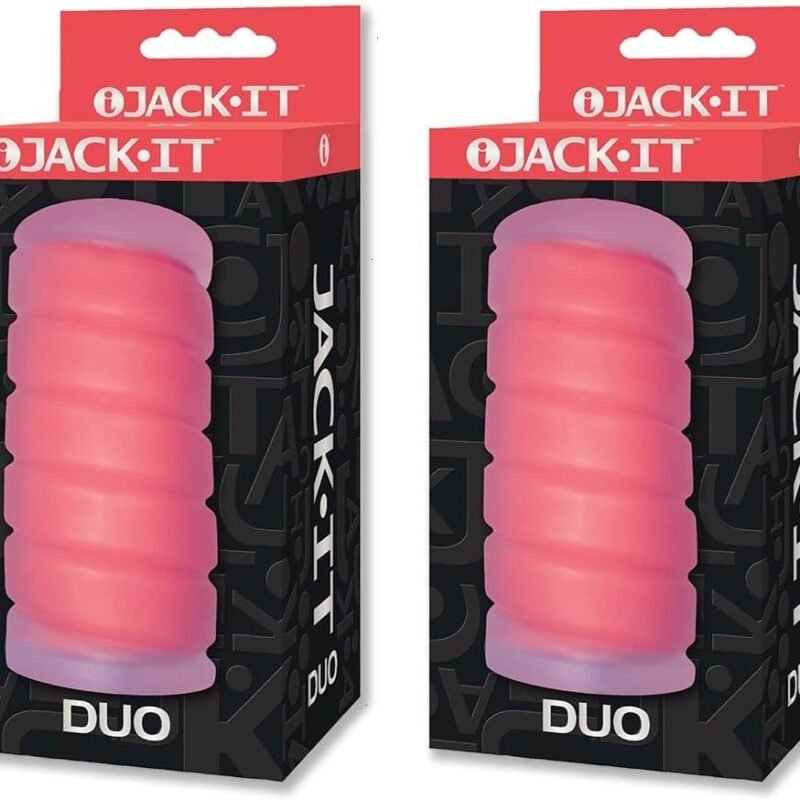 Sex Toy Couples kit of Jack-It Duo, Cherry and Icon Brands Jack-It Duo, Cherry