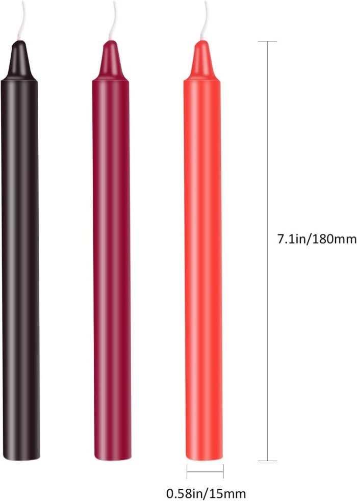 BBTO 6 Pieces Low Temperature Candles Wax Dripping Romantic Candles for Couples Lovers - Image 2