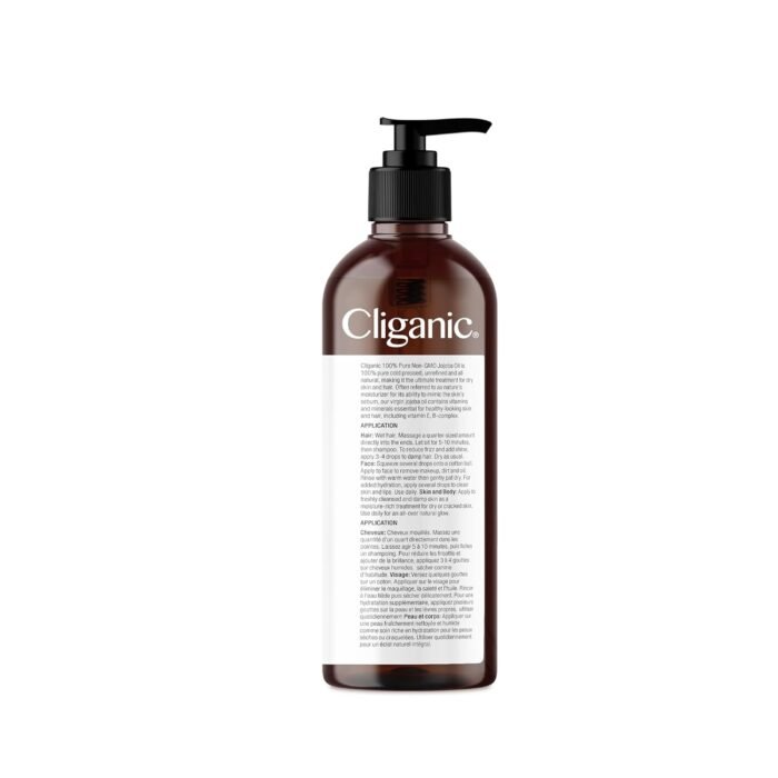 Cliganic Jojoba Oil Non-GMO, Bulk 16oz | 100% Pure, Natural Cold Pressed Unrefined Hexane Free Oil for Hair & Face - Image 6