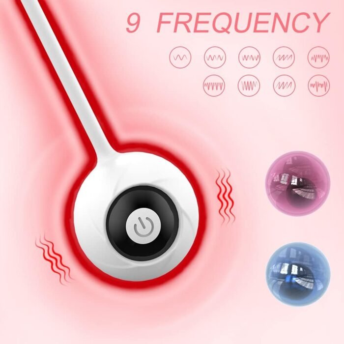 Bullet Vibrator Vagina G-Spot Stimulator Vibrating Kegel Balls Geisha Egg Ben Wa Love Balls Adult Sex Toy for Women Pleasure 9 Vibrations 5 Ball Set - Image 2