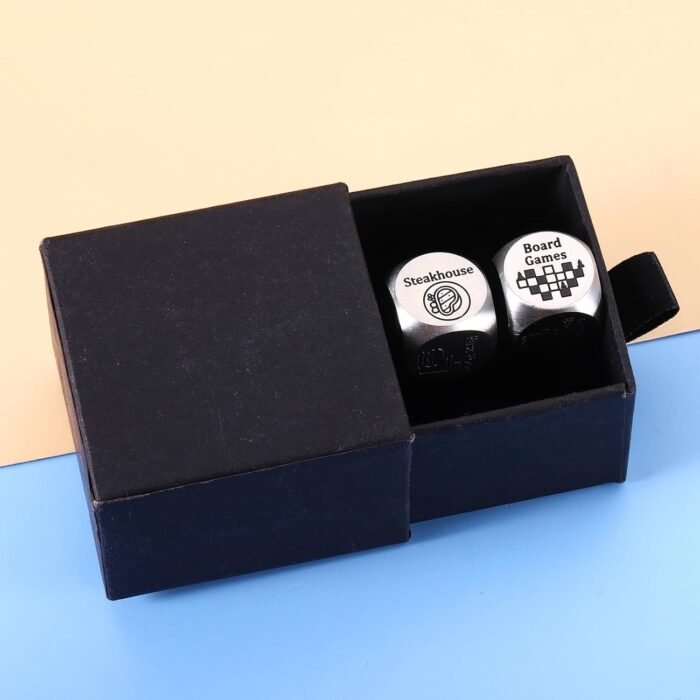 10th Tin Anniversar Gifts - 10 Year Anniversary Dice Gift for Men, Anniversary Dice Gifts for Boyfriend Girlfriend Husband Wife, Bridal Shower Gifts for Women, Stocking Stuffers for Women Men - Image 7