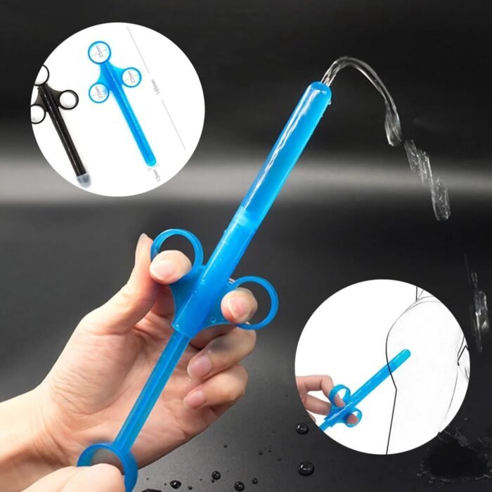 Anal Lube Applicator Adult Sex Toys for Couples, Sex Lube Injector Anal Ennma Syringe Injecter Lubricant Applicator, Reusable Silicone Lube Anal Vagnnal Lube Shooter Health Care for Men Women Couples - Image 5