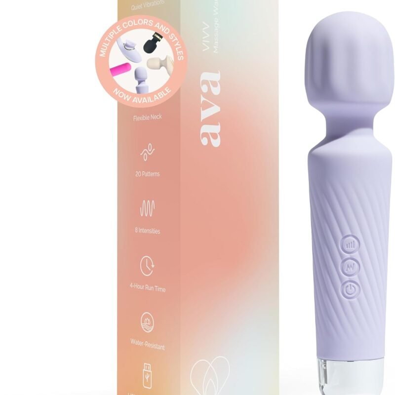 Ava Vibrator Sex Toys [ Clit Stimulator ] Vibrators for Woman Adult Sex Toy | Gifts for Women | 20 Patterns & 8 Speeds of Pleasure | Mini & Quiet -Standard - Purple