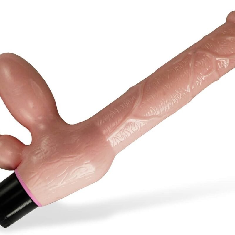LeLuv Strap On Dong Vibrating Strapless Female Double Penetration