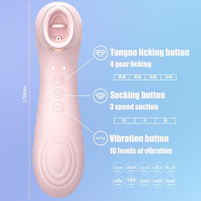 Women Sex Toy Women Sex Toys Sex Toys for Females G Spot Vibrator Dildo Adult Vibration Toys Adult Toys for Women Vibration Sucking Vaginal Nipple Anal Stimulation Waterproof Female Adult Sex Toys - Image 8