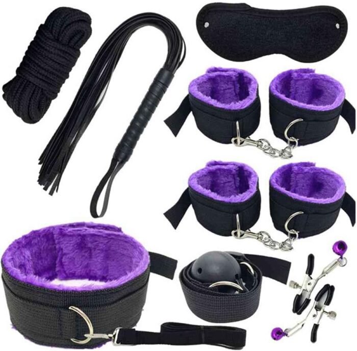 Sex Bed Bondage Restraints Kit Rope BDSM Hand and Foot Straps for Ankles and Wrists Bar Sex Blindfold Hand Cuff Set Sex Resistance Bands Women Things for Adults Couples Kinky Bedroom Toys Sweatshirt