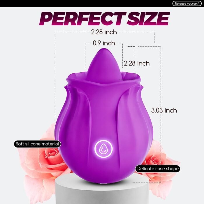 Roses Toy 2025 Newly Clitioral Sucker Powerful Womens Viboators Quiet Rose Viboatorr Waterproof Flower Vibration The Rose Adult Toy for Women 10 Speeds Couple Games Adult Bedroom XV1889 - Image 6