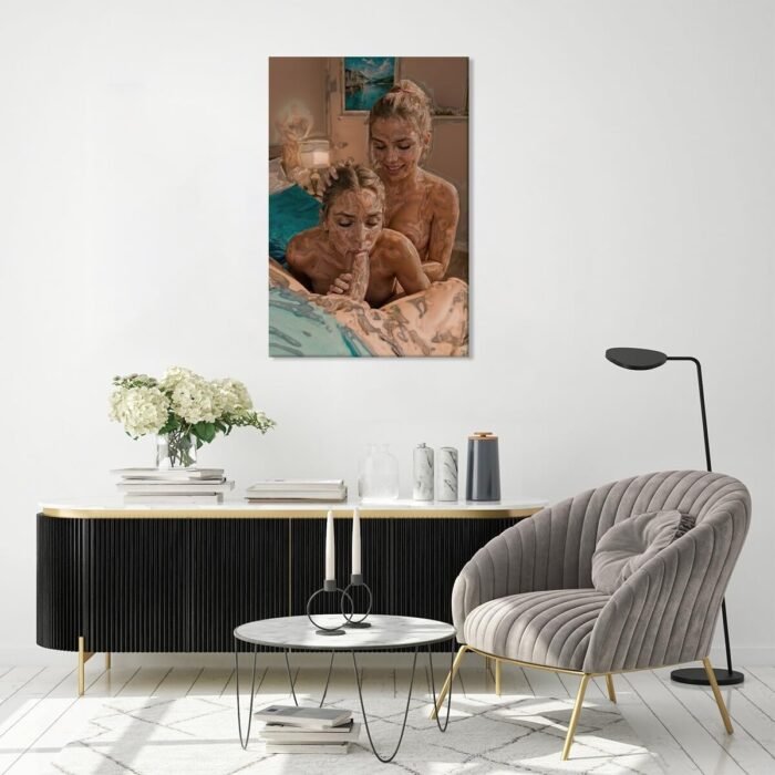 Sexy Nude Couple Sex for Bedroom Erotic Poster Canvas Wall Art Posters For Room Aesthetic And Decor Pictures Poster For Living Room Bedroom Decor Unframed12x16inch - Image 7