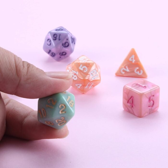 DND Dice, 5 x 7 Sets (35 Pieces) Polyhedron Dice for Dungeons & Dragons RPG MTG DND Tabletop Game with 1 Free Pouch D4 D8 D10 D12 D20 - Image 6