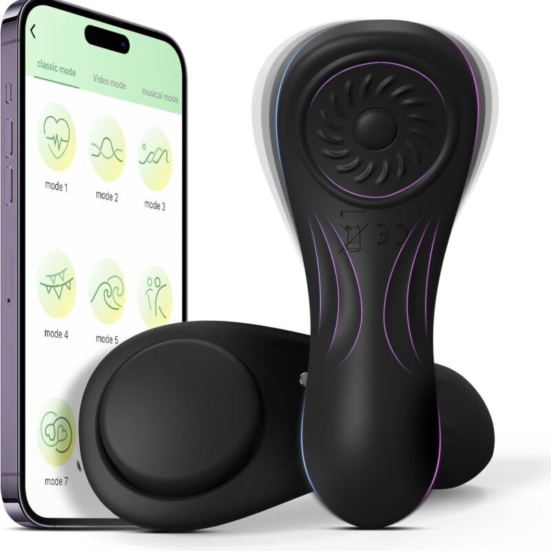 Wearable Panty Vibrator, 0.09 LB Ultra-Light Butterfly Clitoral Vibrator with Magnetic Closure, APP Remote Control Vibrating Panties, 7 Vibration Adult Sex Toys, Outdoor Pleasure Whisper-Quiet