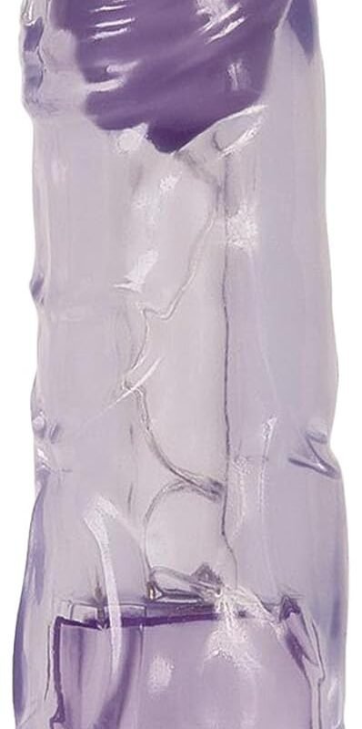 Adam and Eve Chubby Fun Personal Vibrator, Thick Thrusting Multi Speed Dildo, Smooth Adult Sex Toy for Women and Couples, Stimulates G Spot, Adjustable Vibrations, Waterproof, 9 Inch Purple Design
