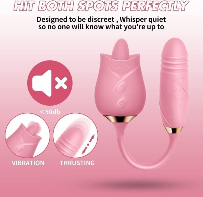 2024 Summer Upgraded Version Sensory Toys for Adults Silicone Sucker 20 Mode 10 Insert 10 Suck Waterproof Double Motor Couple Games Adult Bedroom MX076 - Image 2
