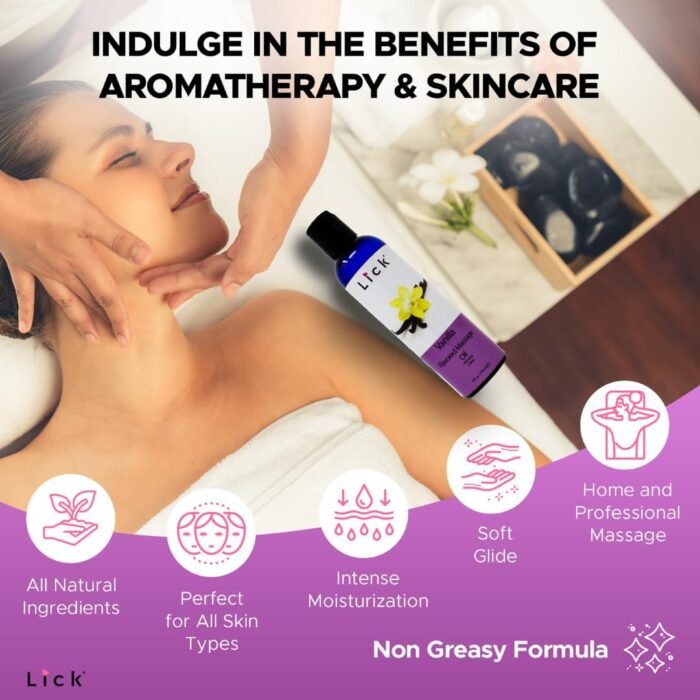 Vanilla Flavored Massage Oil for Massage Therapy - Relaxing Muscle Massage for Men and Women with Natural Vitamin e Oil with Aromatherapy Oils for Skin use - Essential moisturizing Body Oils 4 oz - Image 5