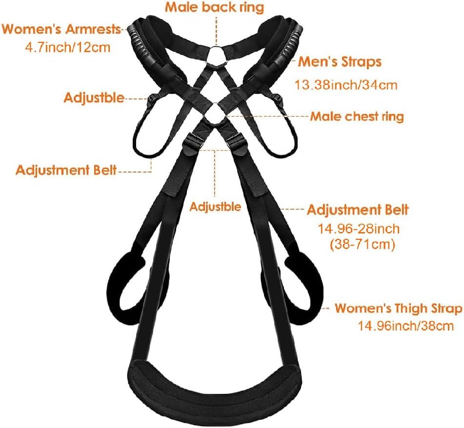 BDSM Sex Bondage Restraints Thigh Harness Kit Handcuffs for Adults Bedroom Bondge Ties for Bed Restraints Sex Rope Hand Ties for Adult Play Queen Bed Sex Resistance Bands with Ankle Strap Men Sweater - Image 3