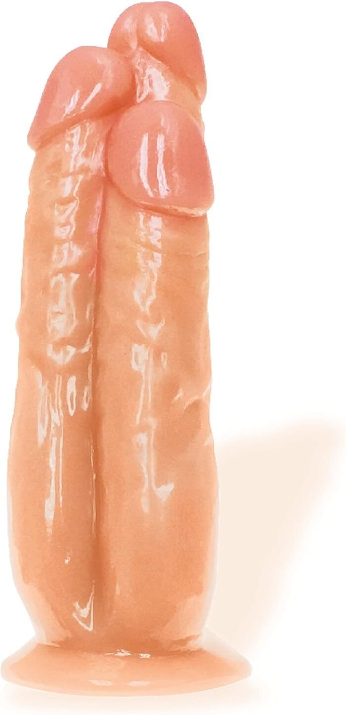 Sex Toy Couples kit of Massive Triple Threat 3 Cock Dildo and Icon Brands Jack-It Duo, Cherry - Image 2