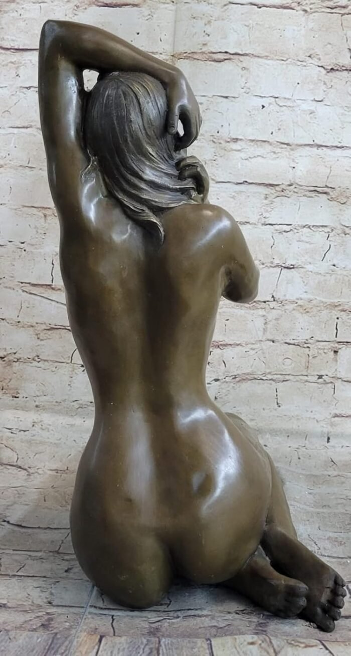EUROPEAN BRONZE Bronze Nude Woman Girl Model Erotic Sculpture Closeout Art Statue Home Decor Statue Gift Art - Image 5