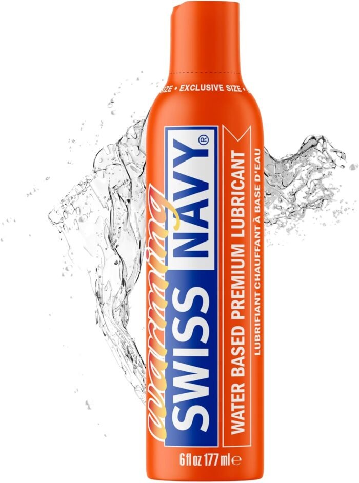 SWISS NAVY Premium Warming Water-Based Lubricant & Lubricant Gel for Couples, 6oz