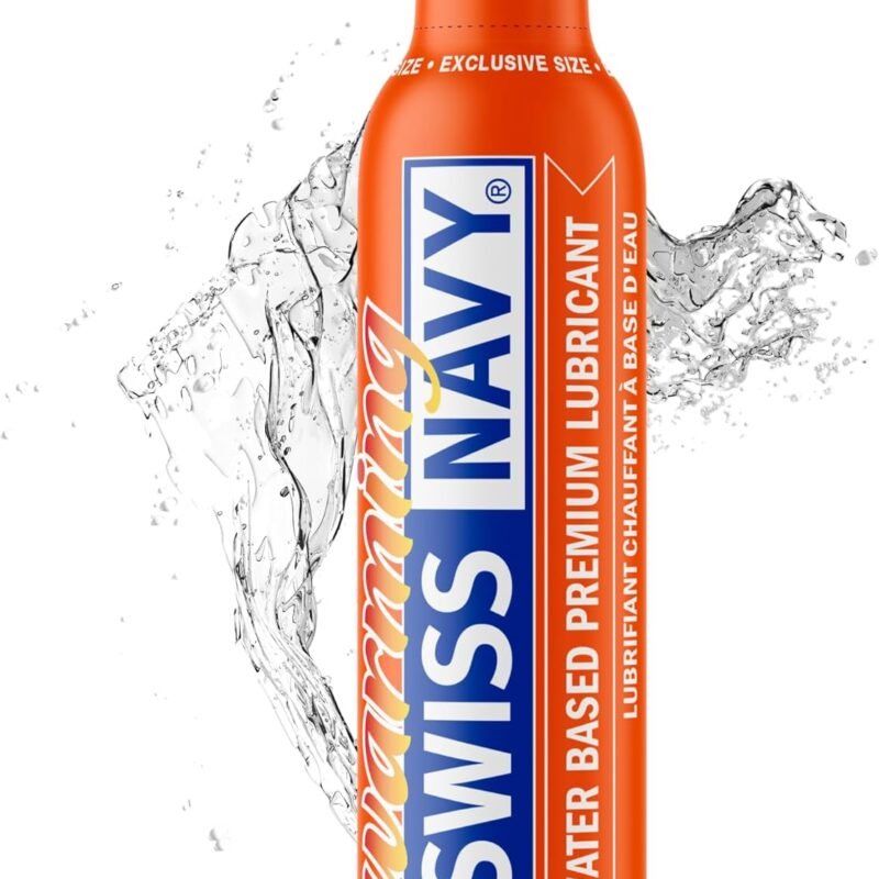 SWISS NAVY Premium Warming Water-Based Lubricant & Lubricant Gel for Couples, 6oz