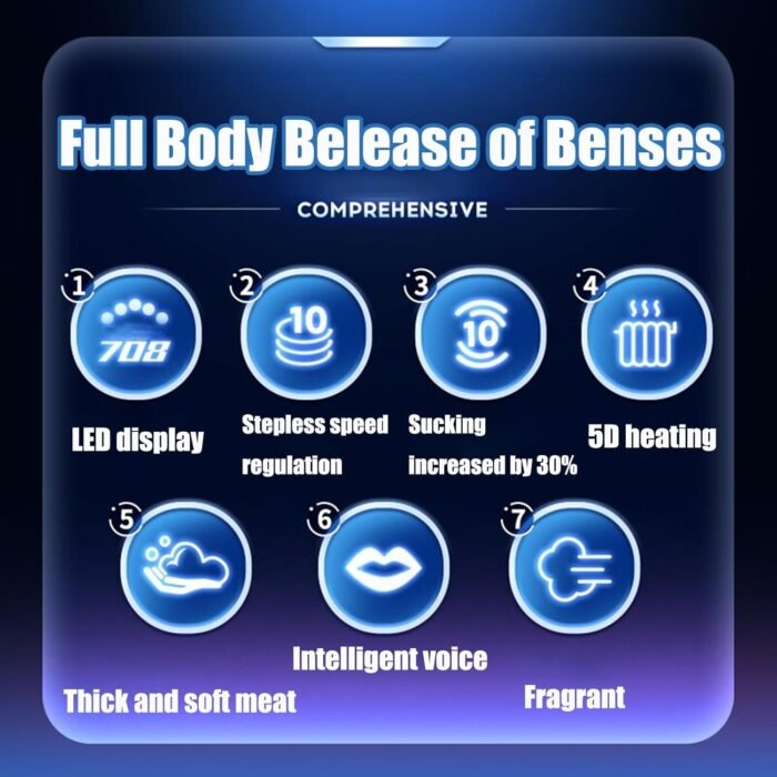 Male masturbator Automatic Sucking Male Masturbators Male Stroker Penis Pump Heating Sex Toys 10Pocket Pussy Sucking &10 Vibrating & 10Thrusting Automati Mens Toy （3D Realistic Textured） - Image 9
