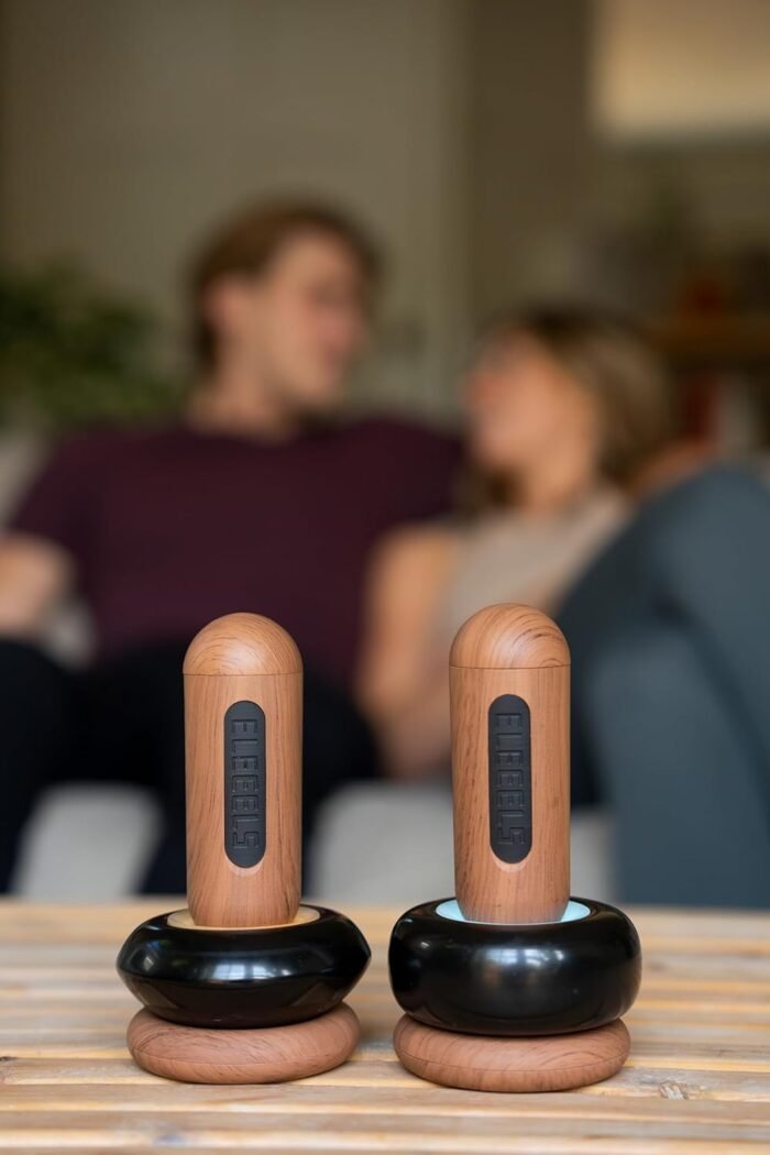 Electric Hot Stones Foot Neck Massager Wand Set with 100ml Aromatherapy Massage Oil, Fathers Day Dad Gifts, Birthday Gifts, Back Massager for Pain Relief Deep Tissue, Adjustable Heat - Image 2