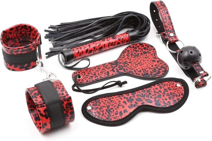 Sex Bondage BDSM Kit Bed Restraints Set with Adjustable Handcuffs Ankle Cuffs Kits Adult SM Straps Sets for Women's Pleasure and Couple Foreplay Sunglasses IO-1698 - Image 7