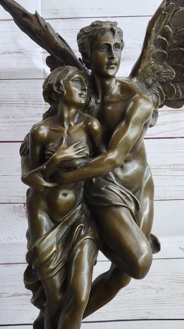 Handcrafted Detailed Two Special Lover Nude Erotic Bronze Sculpture 27 LBS Statu Decorative Artwork Sale Gift by Think Bronze - Image 5