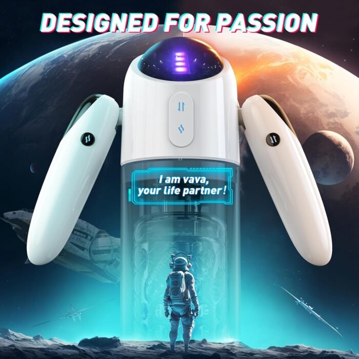 Automatic Male Masturbator Sex Toys for Men, Sex Toys with 4 Thrusting & 7 Rotation Modes, Pocket Pussy Male Stroker with 7 Color Ambient Lighting, Sex Toy Sex Machine - Image 7