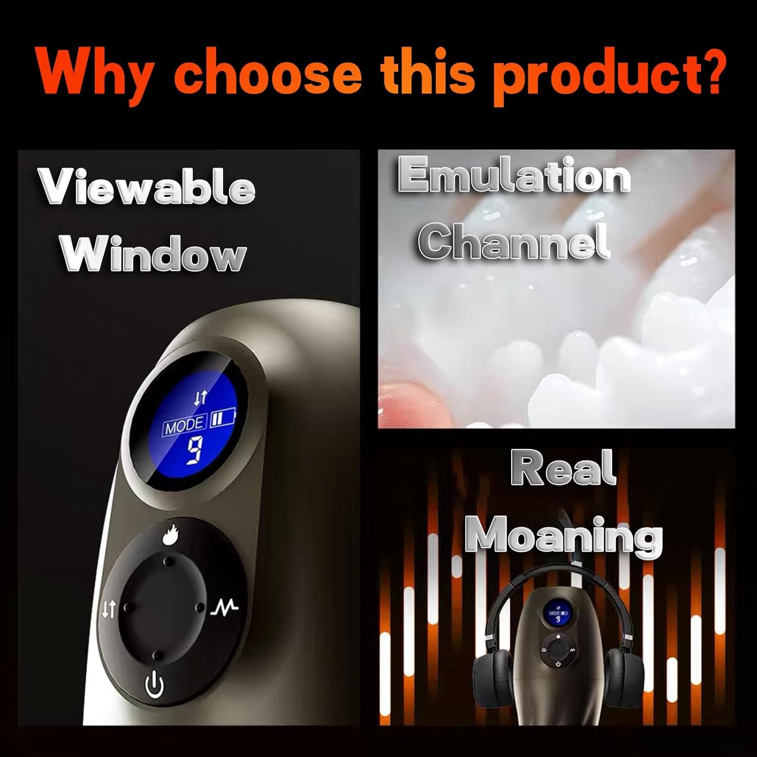 Sex Toys Sex Toy Adult Toys Male Sex Toy Sex Toys for Men Male Masturbator Male Sex Toys Sex Toy for Men Adult Sex Toys & Games Sex Toy Suction Penis Pump Heating - Image 4