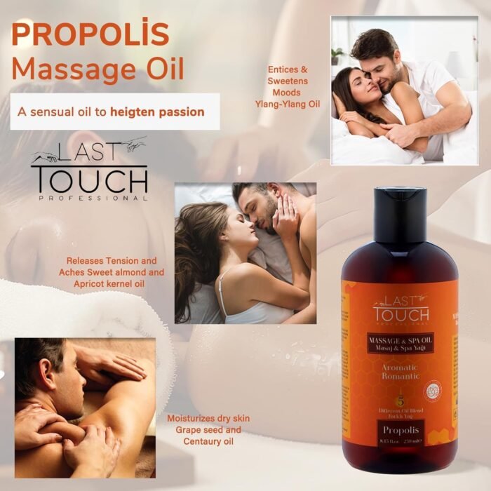 Propolis Sensual Massage Oil for Couples Sexual - Massage Oils for Date Night - Massage Oil for Massage Therapy - Aromatherapy Oil for Intimate Moments - Aphrodisiac Oil - 8.45 Fl Oz - Image 3