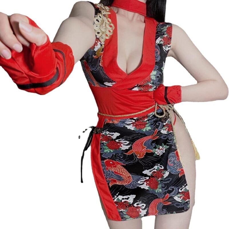 RONGYEE Clothing Lingerie Cheongsam Costume Anime Babydoll Suit Chinese Style