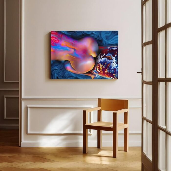 Print Painting Striking Erotic Nude Woman Canvas Print - Vibrant Abstract Art Wall Art Poster Canvas - Aesthetic Room Decor Prints for Bedroom, Living Room, Office - Modern Home Decoration Gift IdeaUn - Image 8