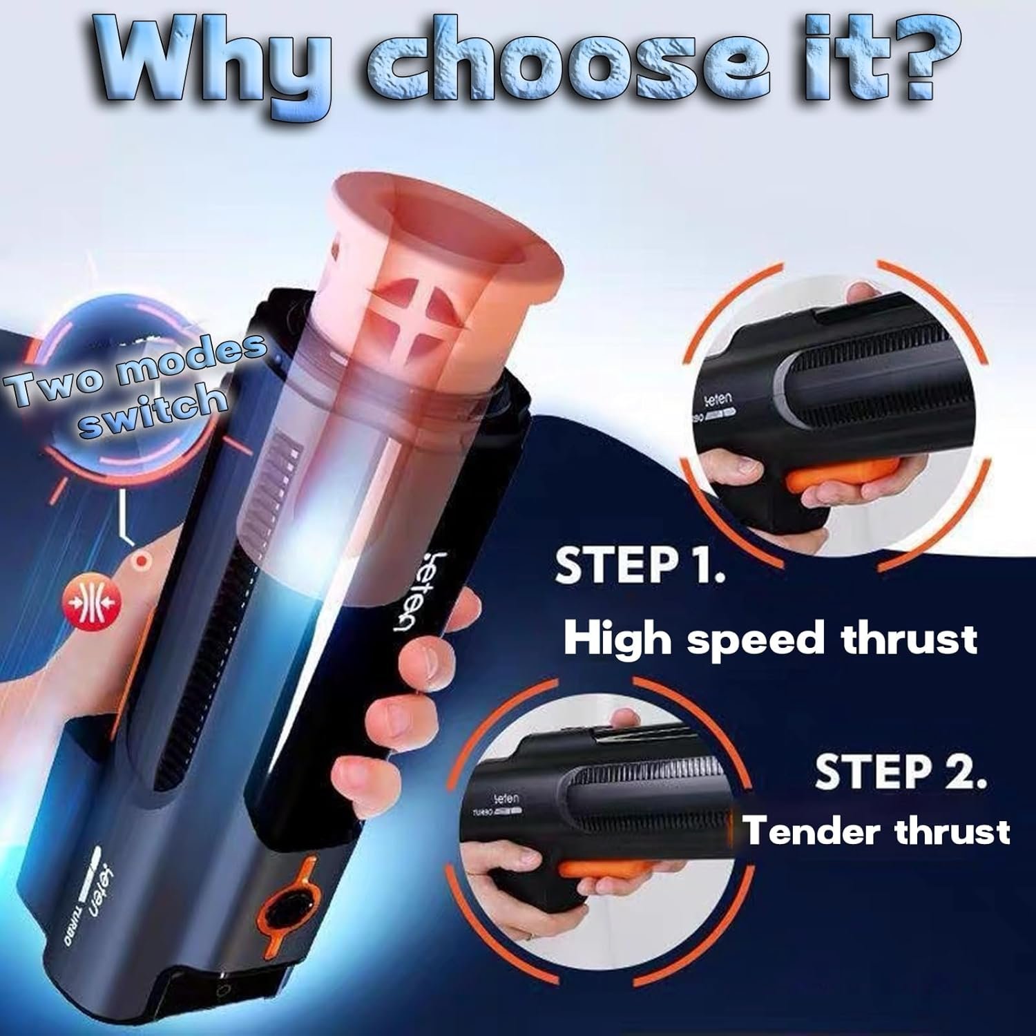 Sex Toys Sex Toy Adult Toys Male Sex Toy Sex Toys for Men Male Masturbator Male Sex Toys Sex Toy for Men 3D Realistic Textured Penis Pump Sucking Licking Sensory Toys Adults for WOM - Image 3