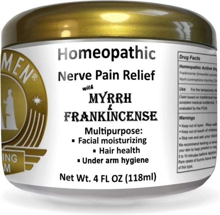 Wise Men Healing Balm with Myrrh and Frankincense Essential Oils for Neuropathy, Sciatica and Nerve Pain Massage and Skin Moisturizing - Image 2