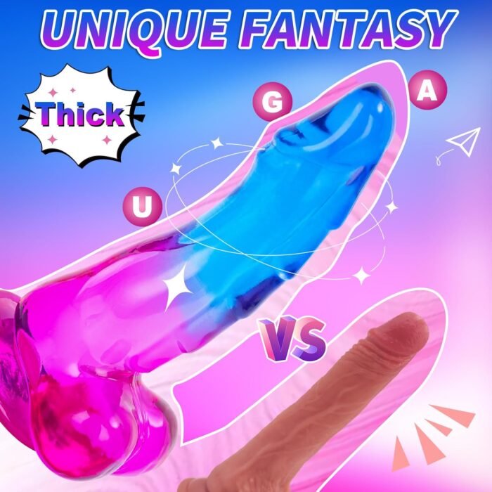 Sex Toys Realistic Dildo, 7.8 Inch Monster Dragon Dildos with Strong Suction Cup, Thick and Fantasy Dildo for Vaginal and Anal Stimulation, Adult Sex Toy for Women and Couples - Image 2