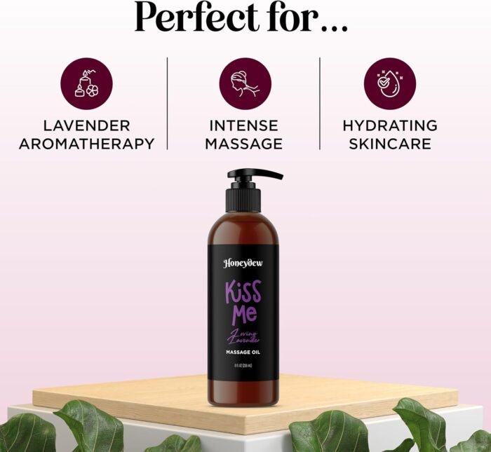 Sweet and Sensual Massage Oils for Couples - Mango and Lavender Romantic Full Body Massage Oils with Sweet Almond Oil for Easy Gliding Special Moments - Therapeutic Grade Scented Body Oils - Image 9