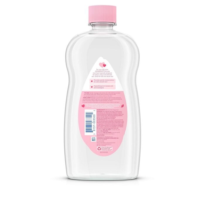 Johnson & Johnson SLC (Cosmetics) Baby Oil, 20 Fl Oz - Image 2