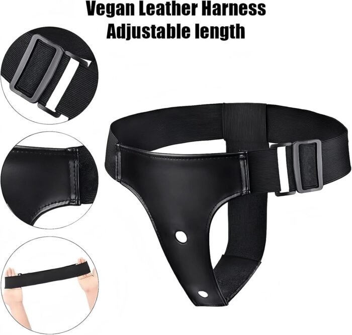 Adjustable Harness Strapless Strap-On Dildo Kit, Two Realistic Dildos, Women's Strap Design, Lesbian Couples - Image 4