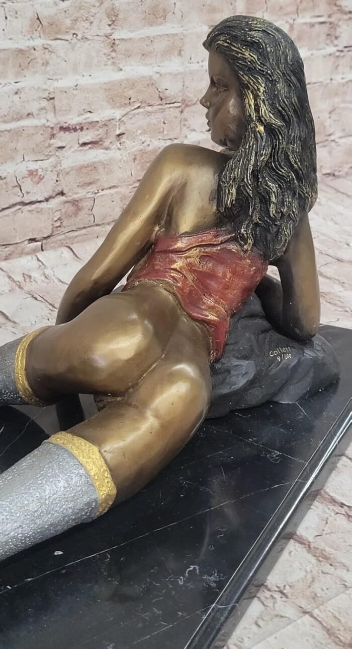 Erotic Art Bronze Sculpture: Limited Edition Signed by Collett Mancave Decor Décor Art Sale Gift by Finery Bronze - Image 7