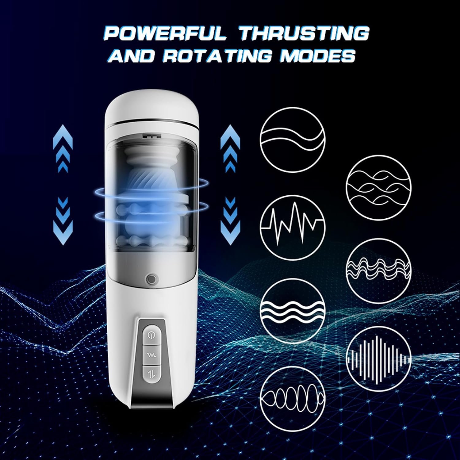 Sex Toy Men Male Masturbators Automatic Male Masturbator Mens Sex Toy Adult Toys for Men Male Thrusting Male Masturbator Sex Toys for Men Juguetes Sexuales Male Vibrating Hands Free Penis Pump - Image 7