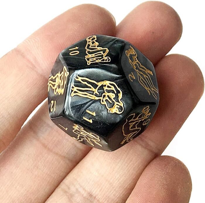 4 Pack Black Sex Dice Set, Sex Dice for Couples Naughty, Dice Game Set for Adult to Make, Sex Toys for Couples Adults Women Men Sweater - Image 3