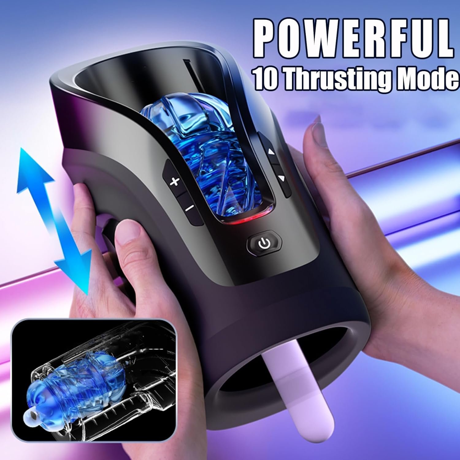 Sex Toy Men Male Masturbator Male Sex Toys Sex Toys for Men Penis Pump Automatic Male Masturbator Blowjob Machine 3D Sleeve Pocket Pussies Hands Free Masturbators Male Stroker Adult Toys for Men - Image 2